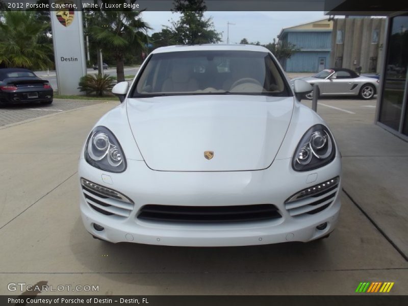 White / Luxor Beige 2012 Porsche Cayenne