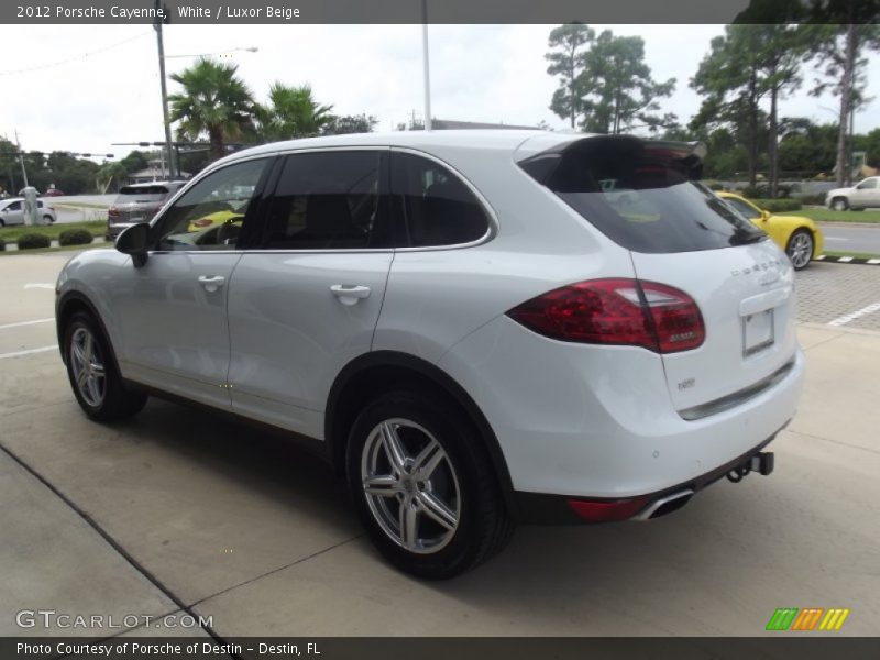 White / Luxor Beige 2012 Porsche Cayenne