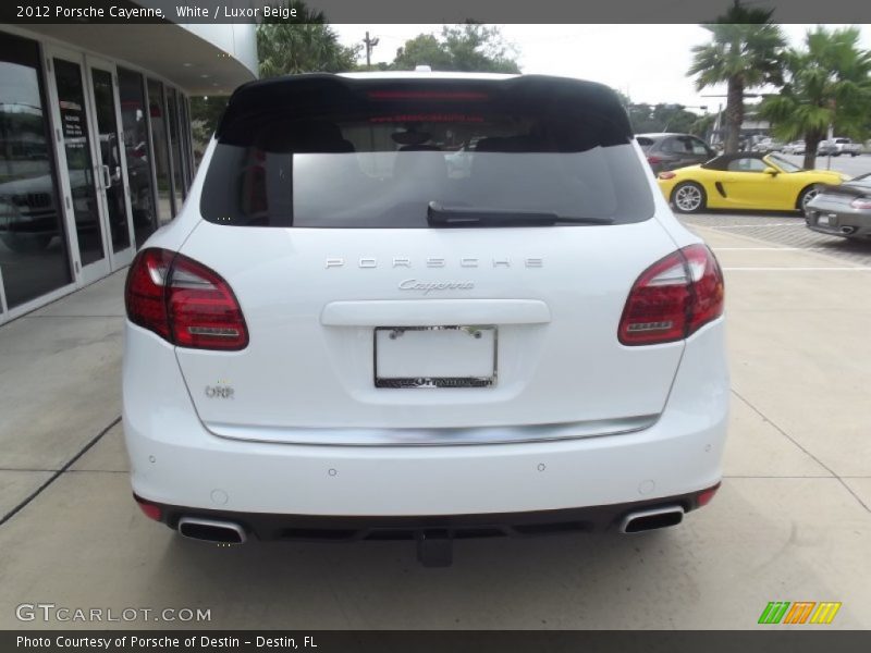 White / Luxor Beige 2012 Porsche Cayenne