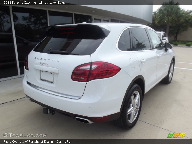 White / Luxor Beige 2012 Porsche Cayenne