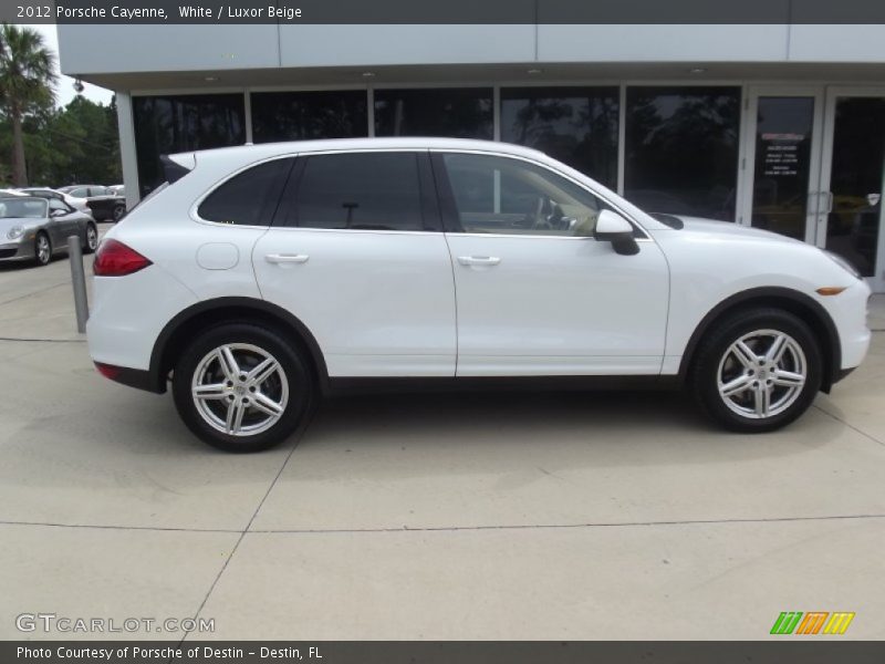 White / Luxor Beige 2012 Porsche Cayenne