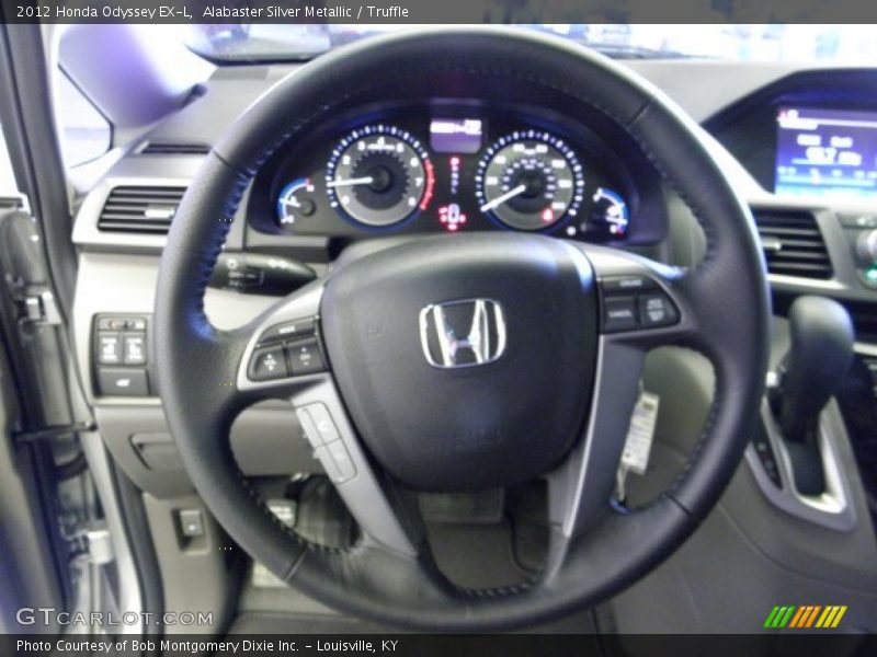 Alabaster Silver Metallic / Truffle 2012 Honda Odyssey EX-L