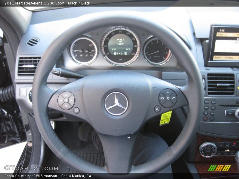 Black / Black 2011 Mercedes-Benz C 300 Sport