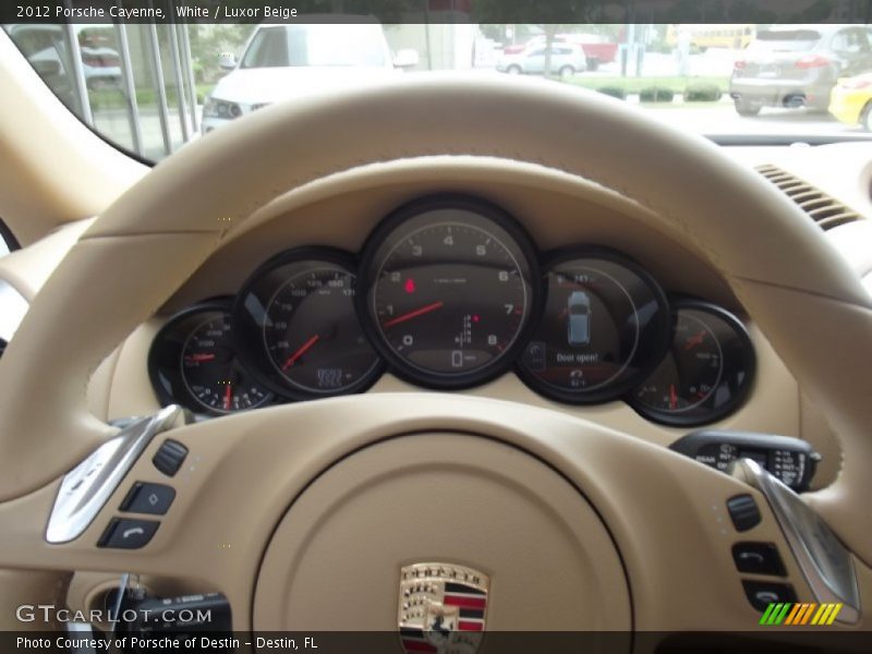 White / Luxor Beige 2012 Porsche Cayenne