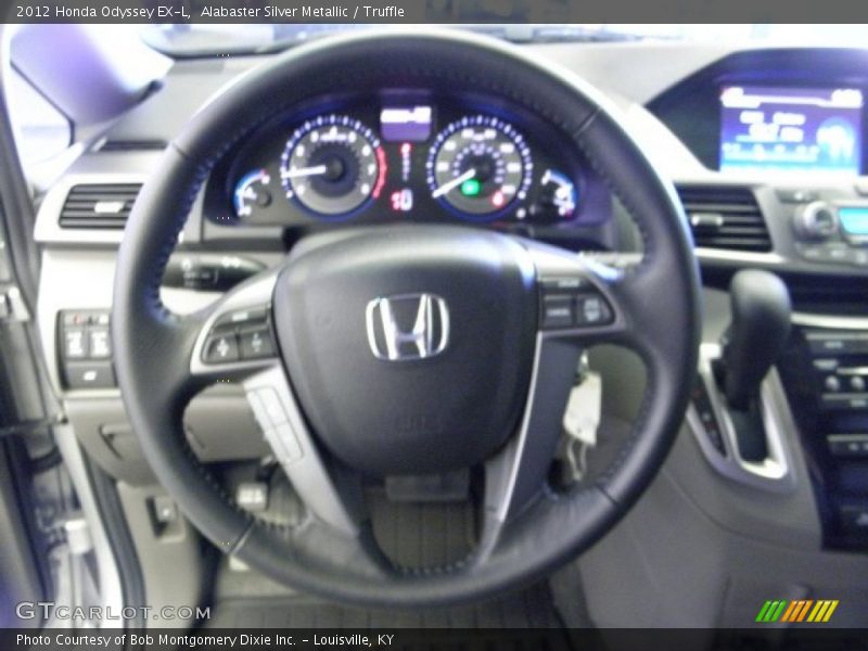 Alabaster Silver Metallic / Truffle 2012 Honda Odyssey EX-L