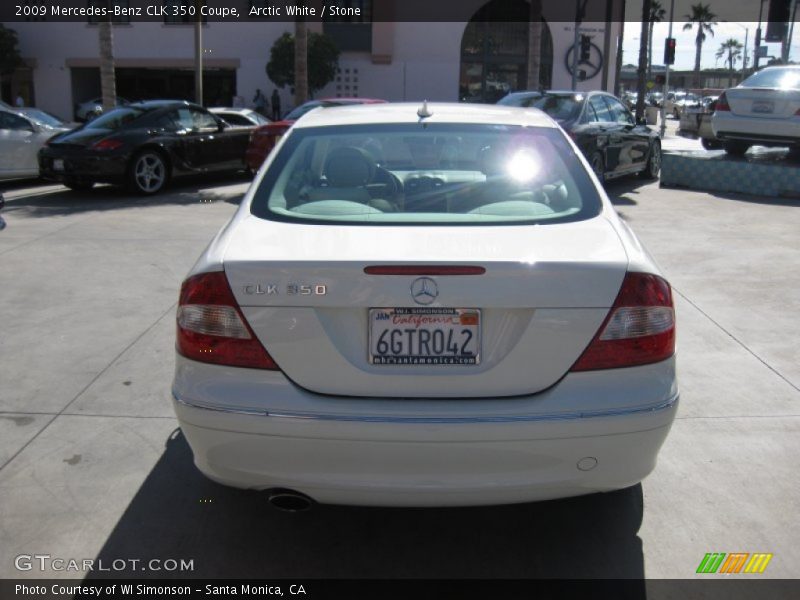 Arctic White / Stone 2009 Mercedes-Benz CLK 350 Coupe