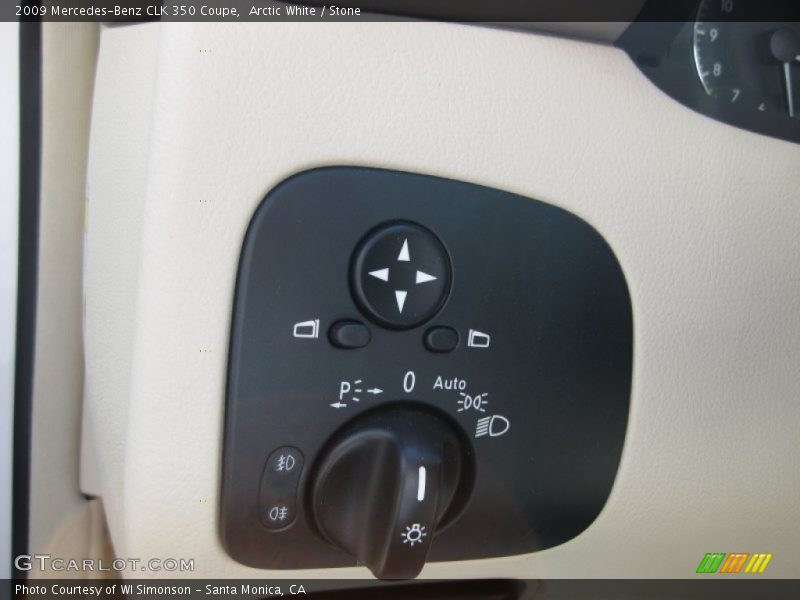 Arctic White / Stone 2009 Mercedes-Benz CLK 350 Coupe
