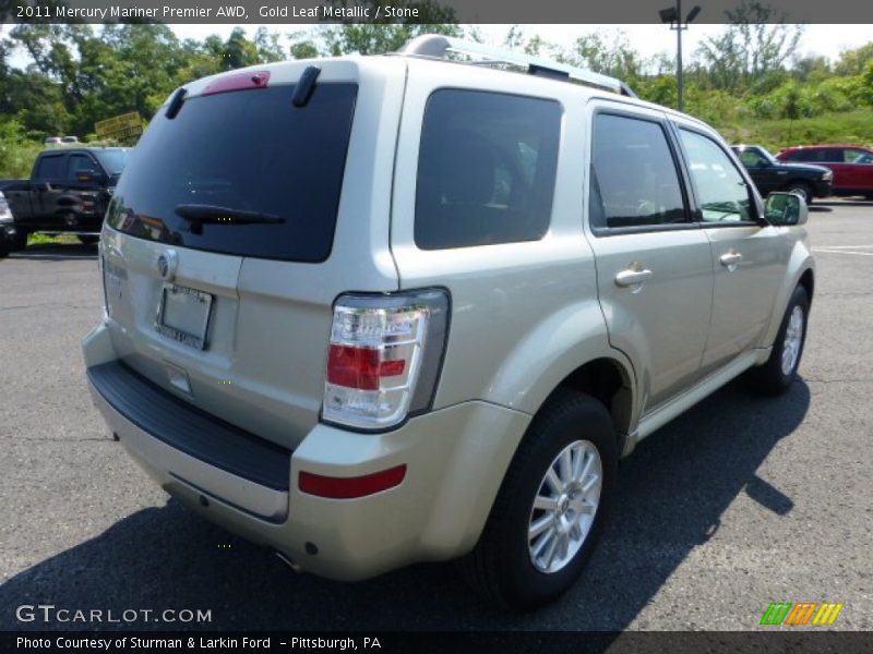 Gold Leaf Metallic / Stone 2011 Mercury Mariner Premier AWD