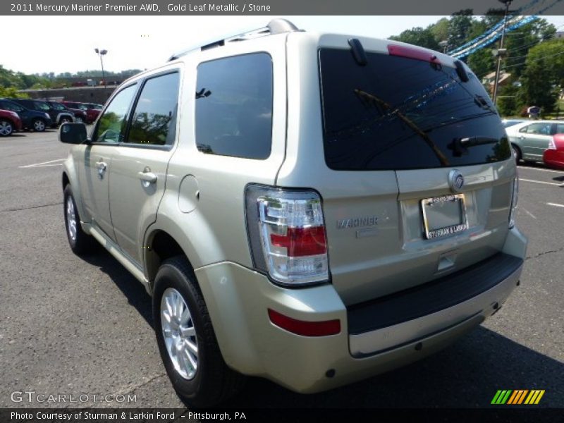 Gold Leaf Metallic / Stone 2011 Mercury Mariner Premier AWD