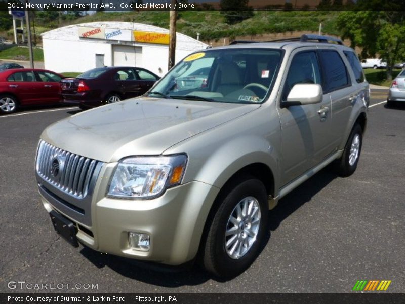 Gold Leaf Metallic / Stone 2011 Mercury Mariner Premier AWD