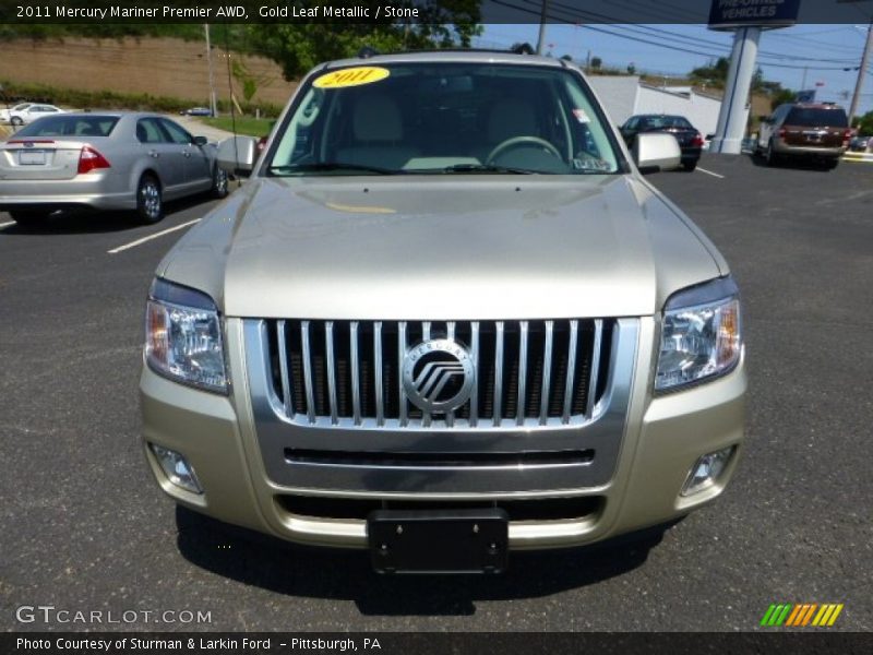 Gold Leaf Metallic / Stone 2011 Mercury Mariner Premier AWD
