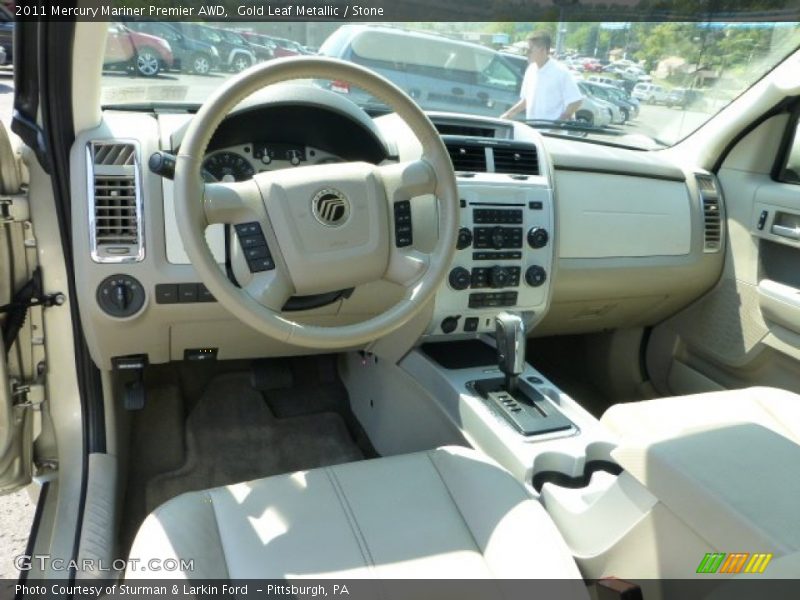 Gold Leaf Metallic / Stone 2011 Mercury Mariner Premier AWD