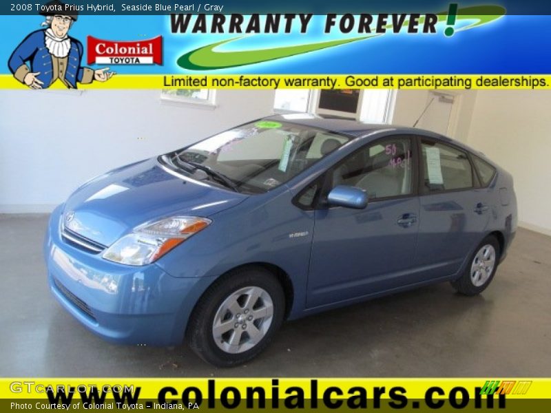 Seaside Blue Pearl / Gray 2008 Toyota Prius Hybrid