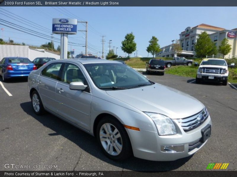 Brilliant Silver Metallic / Medium Light Stone 2009 Ford Fusion SEL