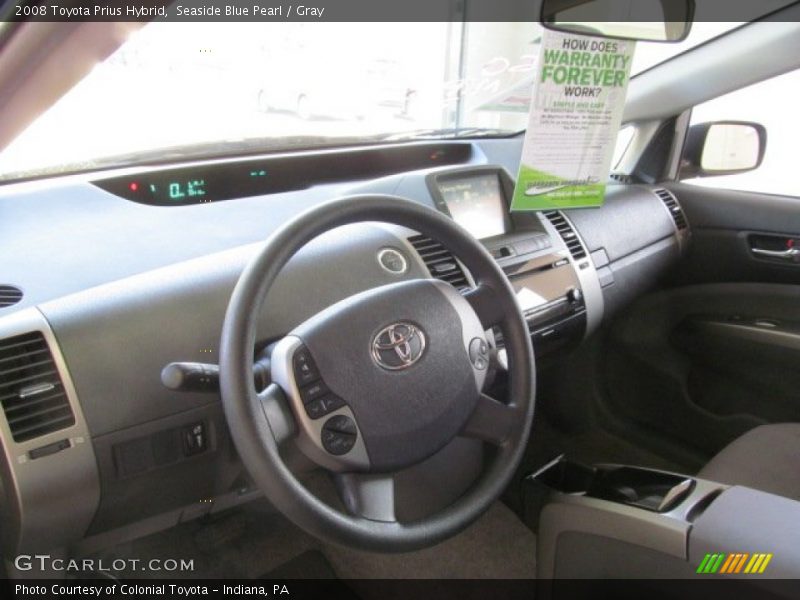 Seaside Blue Pearl / Gray 2008 Toyota Prius Hybrid