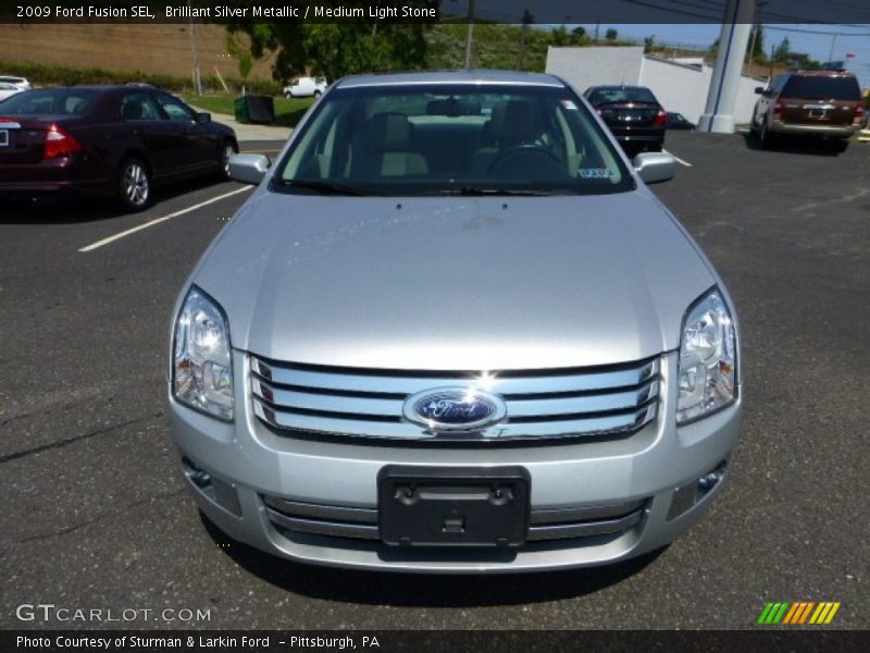 Brilliant Silver Metallic / Medium Light Stone 2009 Ford Fusion SEL