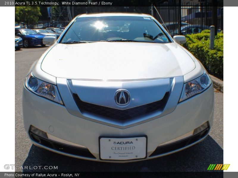 White Diamond Pearl / Ebony 2010 Acura TL 3.5 Technology