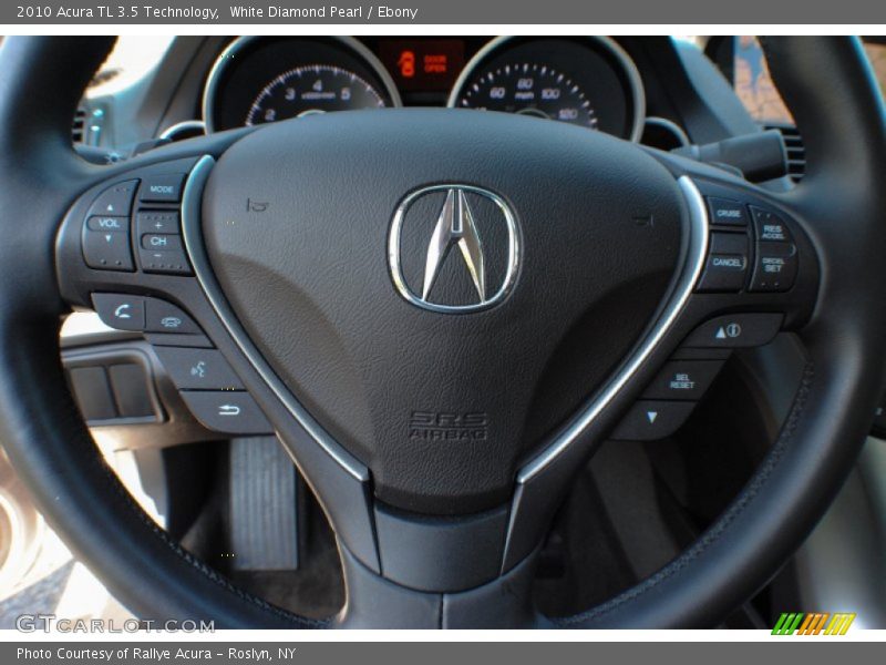 White Diamond Pearl / Ebony 2010 Acura TL 3.5 Technology