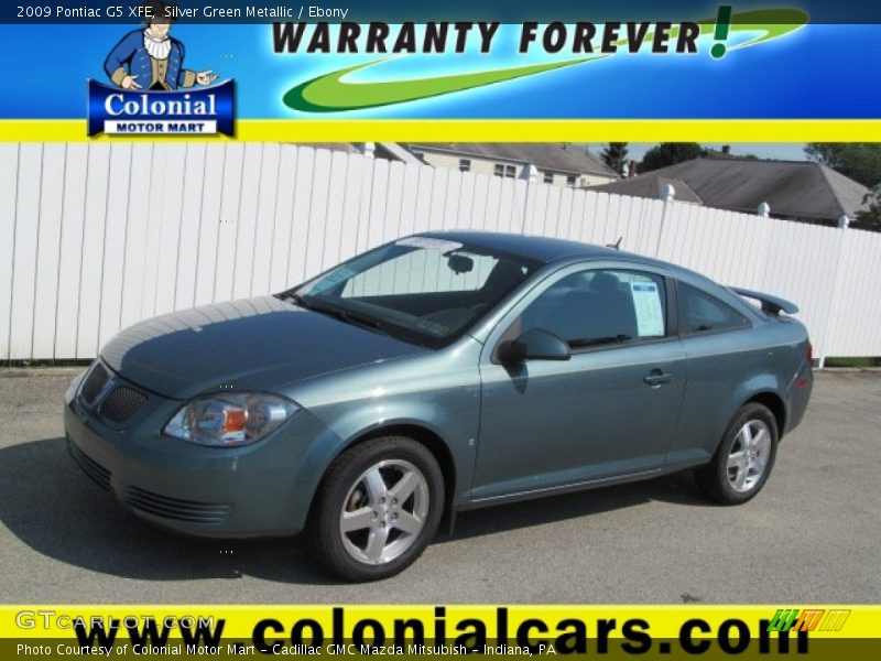 Silver Green Metallic / Ebony 2009 Pontiac G5 XFE