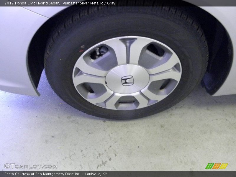 Alabaster Silver Metallic / Gray 2012 Honda Civic Hybrid Sedan