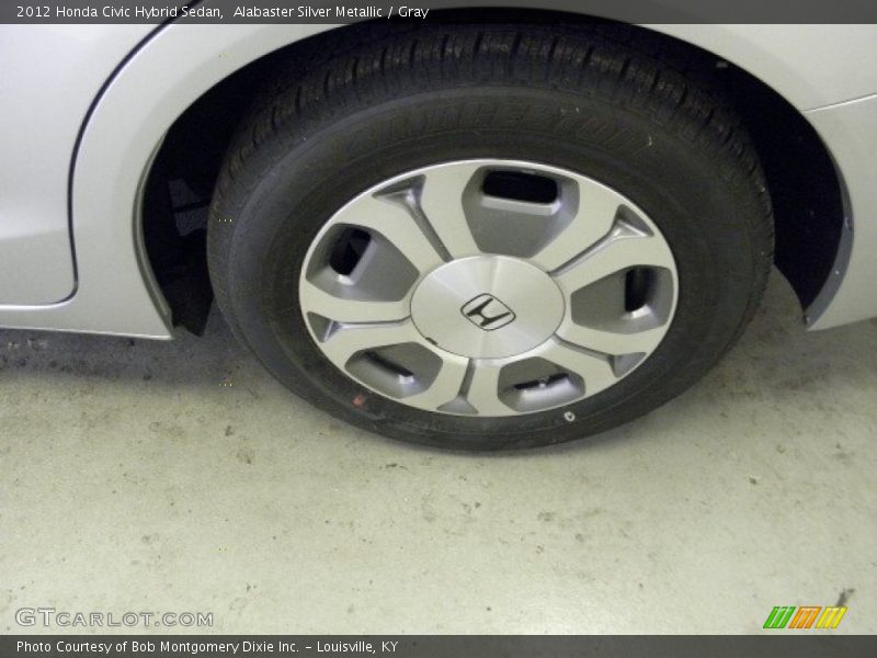 Alabaster Silver Metallic / Gray 2012 Honda Civic Hybrid Sedan