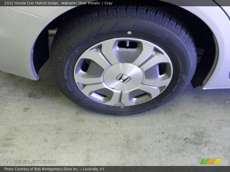 Alabaster Silver Metallic / Gray 2012 Honda Civic Hybrid Sedan