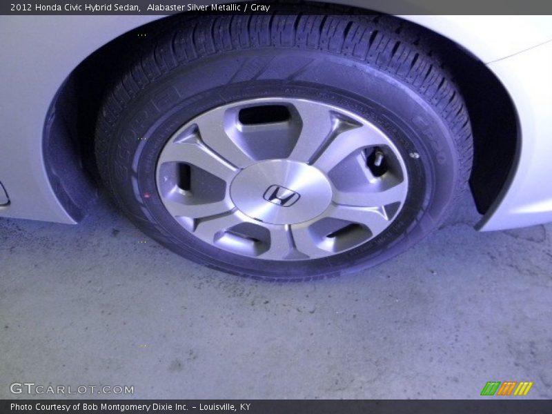 Alabaster Silver Metallic / Gray 2012 Honda Civic Hybrid Sedan