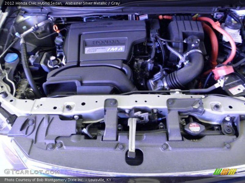 Alabaster Silver Metallic / Gray 2012 Honda Civic Hybrid Sedan