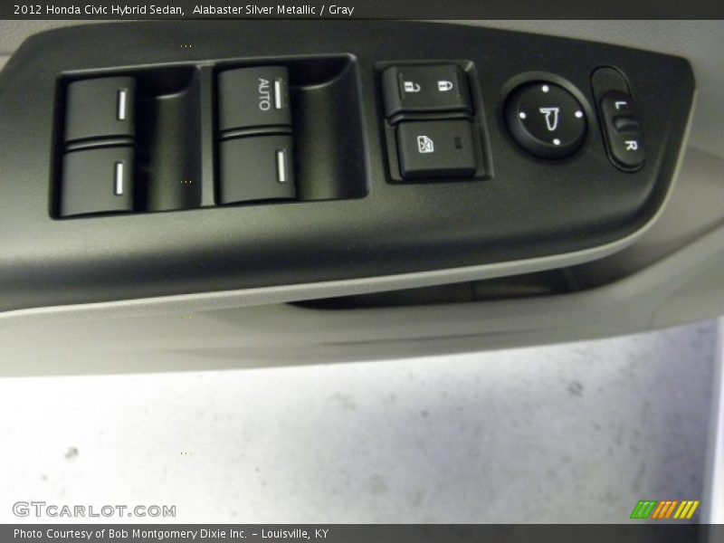 Alabaster Silver Metallic / Gray 2012 Honda Civic Hybrid Sedan