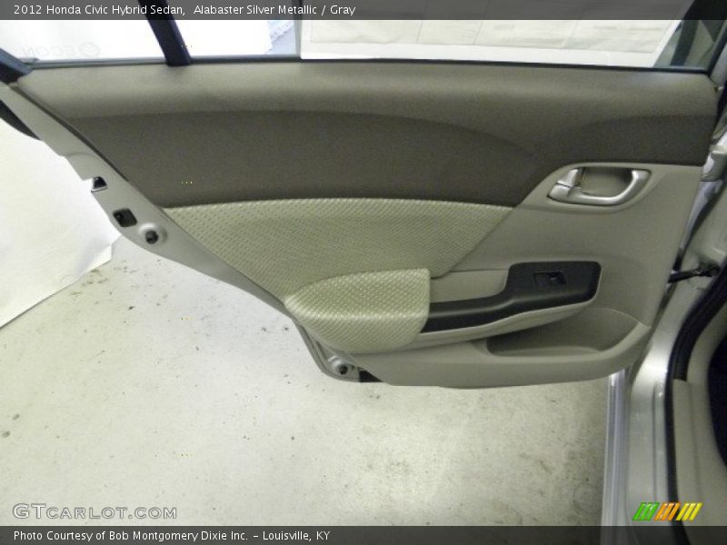 Alabaster Silver Metallic / Gray 2012 Honda Civic Hybrid Sedan