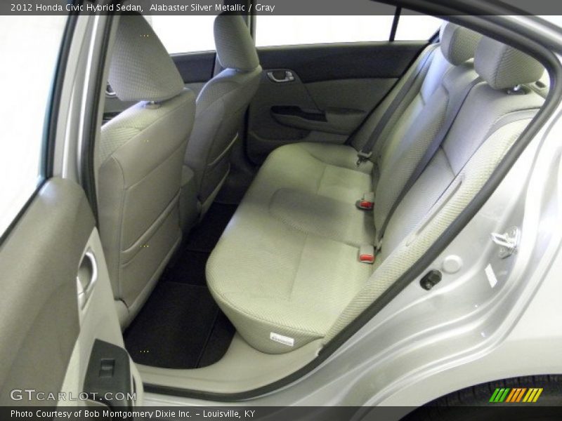 Alabaster Silver Metallic / Gray 2012 Honda Civic Hybrid Sedan