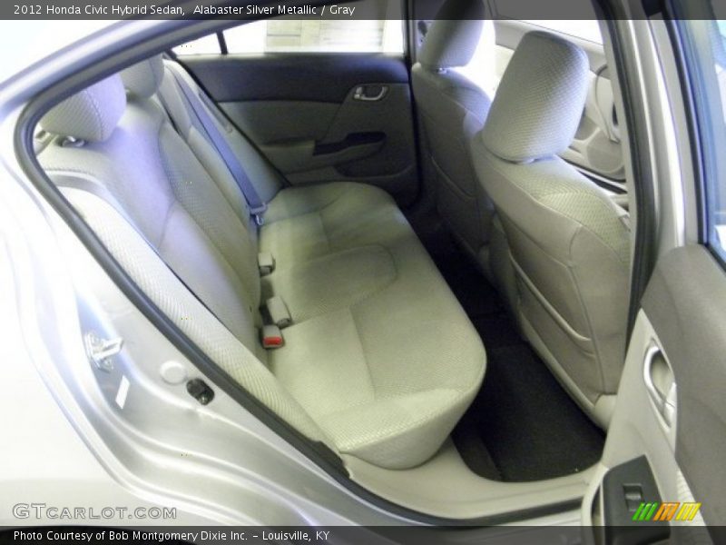Alabaster Silver Metallic / Gray 2012 Honda Civic Hybrid Sedan