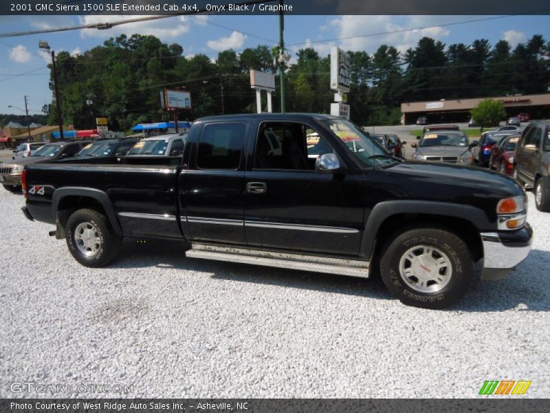 Onyx Black / Graphite 2001 GMC Sierra 1500 SLE Extended Cab 4x4