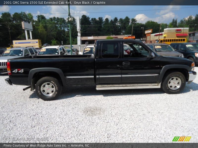 Onyx Black / Graphite 2001 GMC Sierra 1500 SLE Extended Cab 4x4