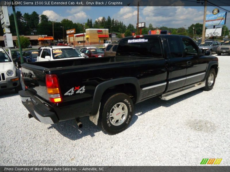 Onyx Black / Graphite 2001 GMC Sierra 1500 SLE Extended Cab 4x4