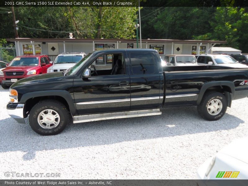 Onyx Black / Graphite 2001 GMC Sierra 1500 SLE Extended Cab 4x4