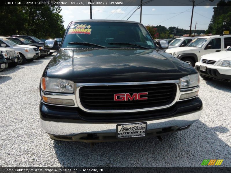 Onyx Black / Graphite 2001 GMC Sierra 1500 SLE Extended Cab 4x4