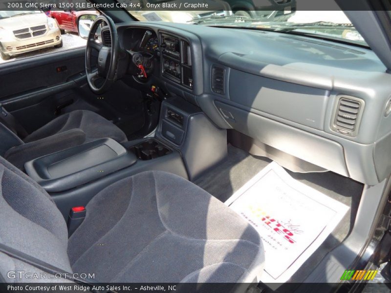 Onyx Black / Graphite 2001 GMC Sierra 1500 SLE Extended Cab 4x4