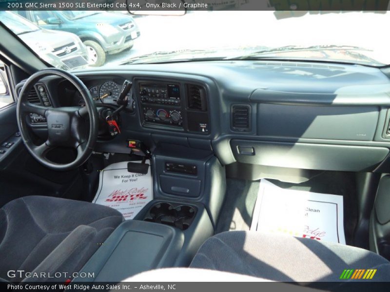Onyx Black / Graphite 2001 GMC Sierra 1500 SLE Extended Cab 4x4