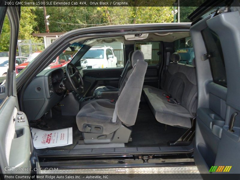 Onyx Black / Graphite 2001 GMC Sierra 1500 SLE Extended Cab 4x4