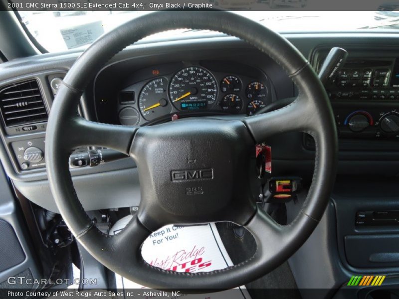 Onyx Black / Graphite 2001 GMC Sierra 1500 SLE Extended Cab 4x4