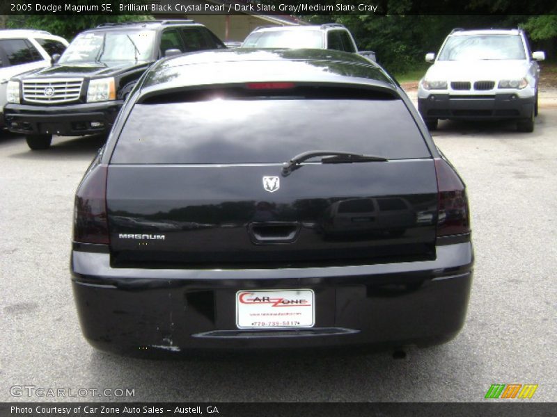 Brilliant Black Crystal Pearl / Dark Slate Gray/Medium Slate Gray 2005 Dodge Magnum SE