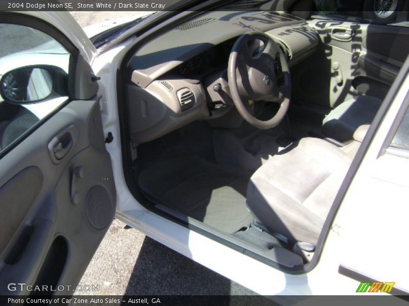 Stone White / Dark Slate Gray 2004 Dodge Neon SE