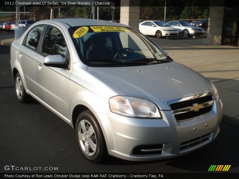 Ice Silver Metallic / Charcoal 2011 Chevrolet Aveo LT Sedan