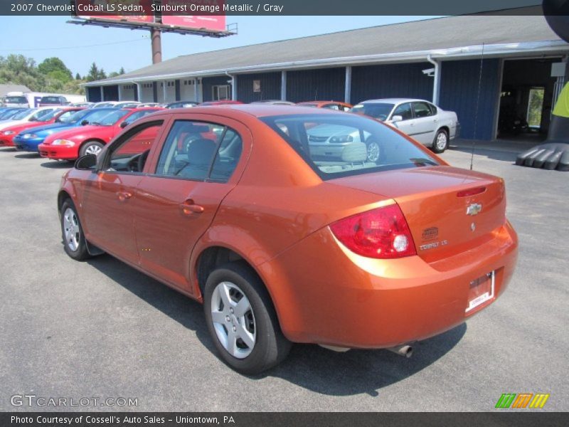 Sunburst Orange Metallic / Gray 2007 Chevrolet Cobalt LS Sedan