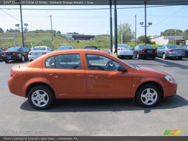 Sunburst Orange Metallic / Gray 2007 Chevrolet Cobalt LS Sedan