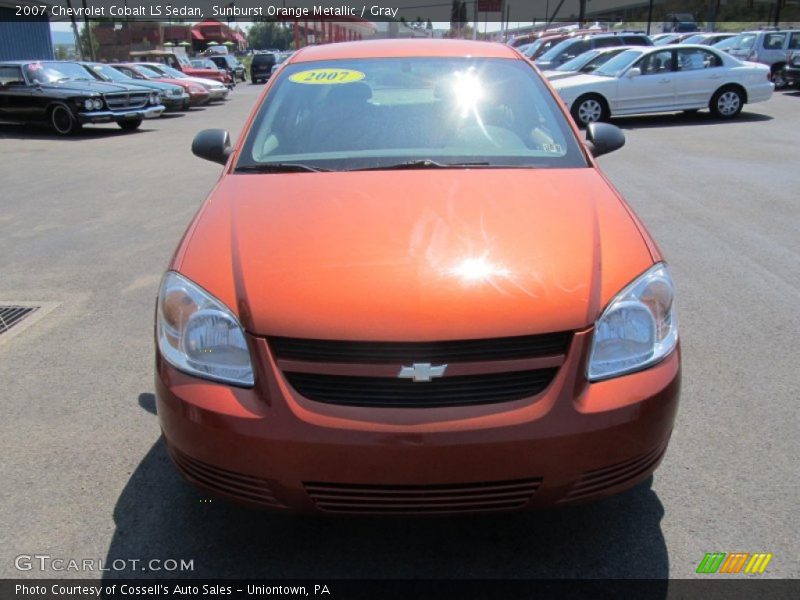 Sunburst Orange Metallic / Gray 2007 Chevrolet Cobalt LS Sedan