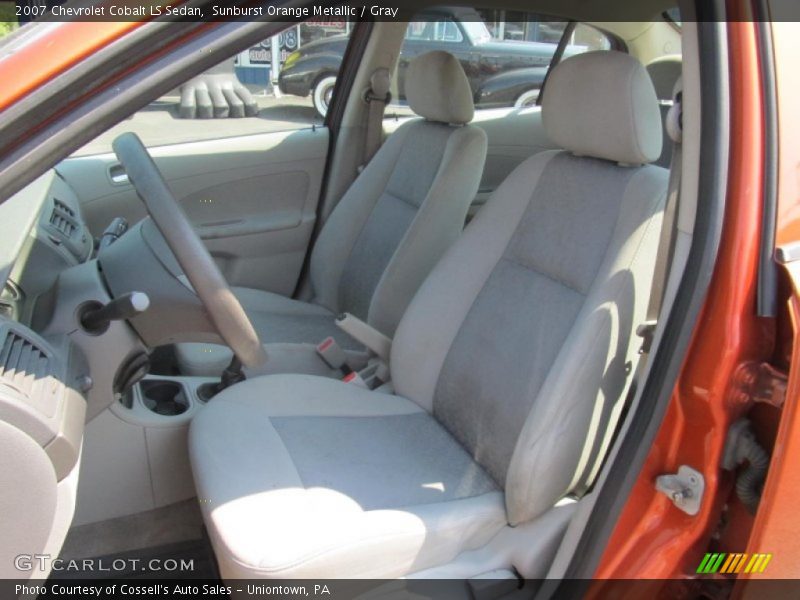 Sunburst Orange Metallic / Gray 2007 Chevrolet Cobalt LS Sedan