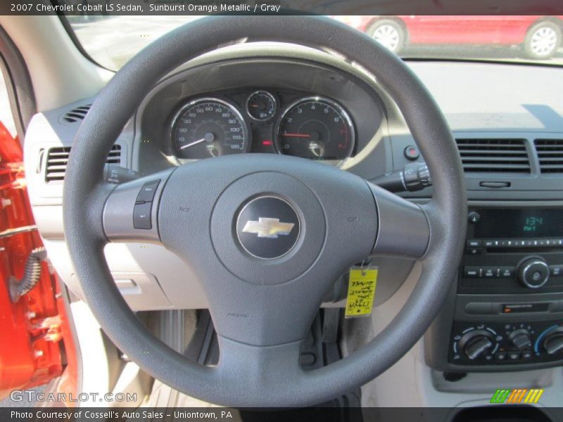 Sunburst Orange Metallic / Gray 2007 Chevrolet Cobalt LS Sedan