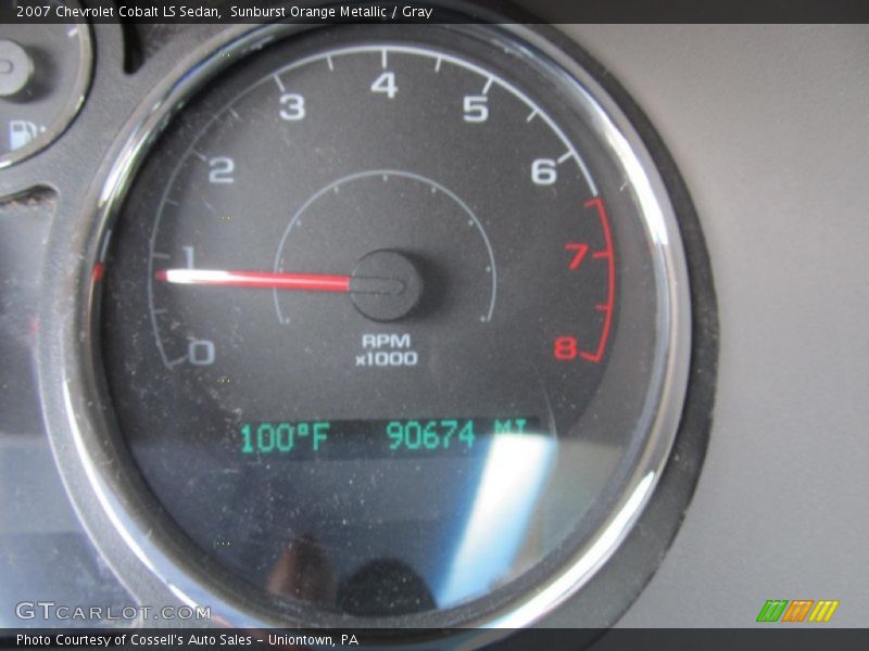 Sunburst Orange Metallic / Gray 2007 Chevrolet Cobalt LS Sedan